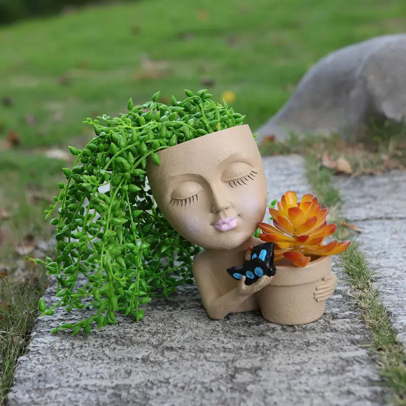 face planter pots australia Creative Facial Design Planter – The Native Shop