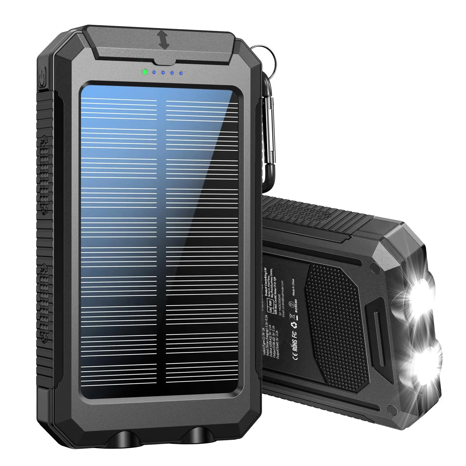 pealiker solar power bank 10000mah