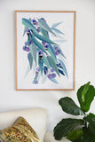 Banksia Blue - A3 Wall Art Prints