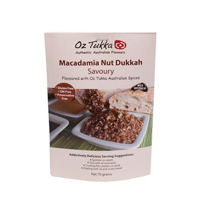 OZ TUKKA PRODUCTS - DUKKAH (GLUTEN FREE) - MACADAMIA NUT DUKKAH Savoury