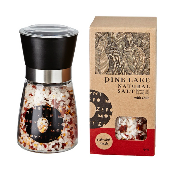 MOUNT ZERO PRODUCTS  -  Pink Lake Salt with Chilli Grinder